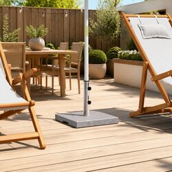 Granite Umbrella Holder 20kg Base in Grey