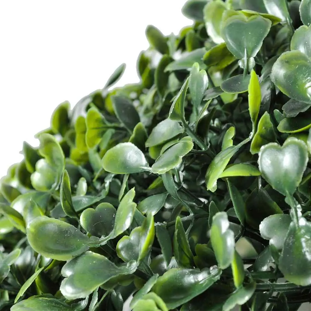 Artificial Boxwood Topiary Ball 27cm Green Indoor Outdoor Home Garden Decor 2pc