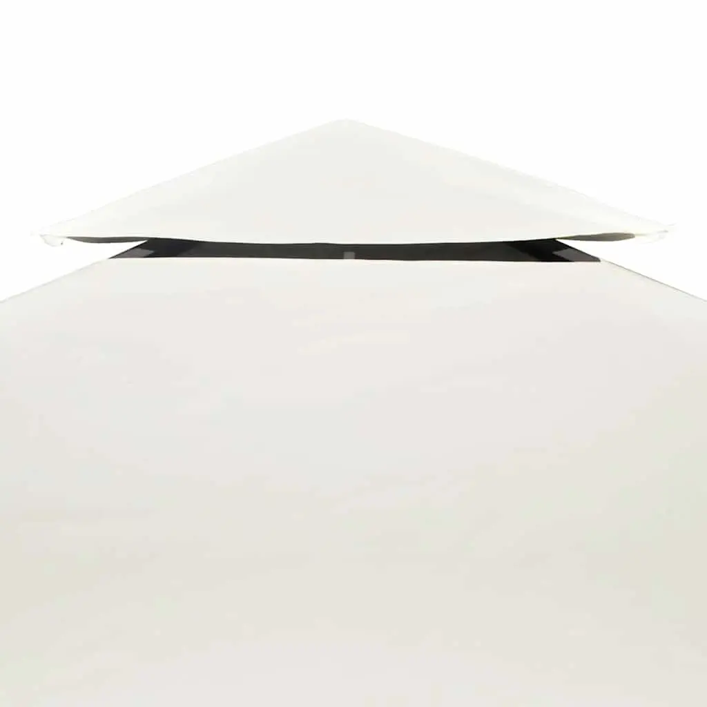 Gazebo Canopy Top Cover White 3x3m Waterproof PVC Coated Fabric