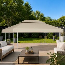 Concise Replacement Gazebo Cover Top 3x4m in Beige