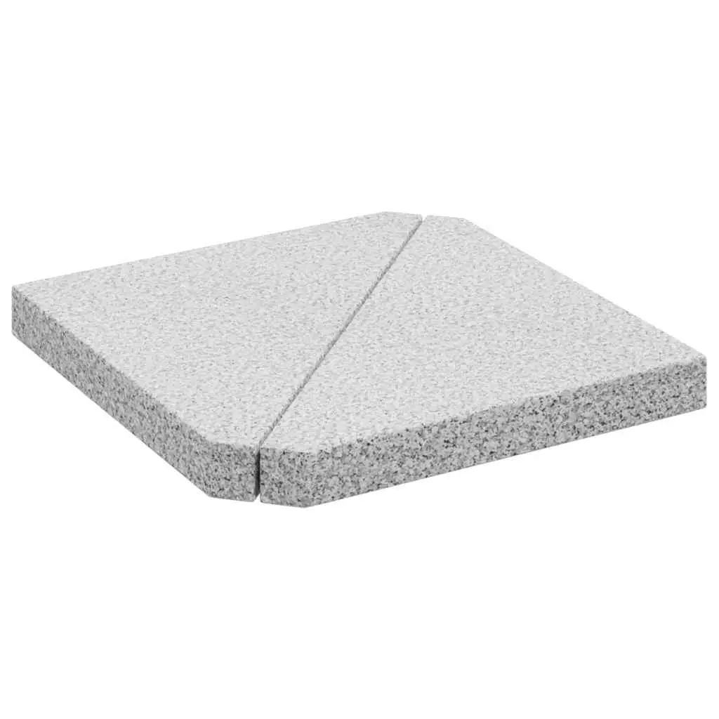 Umbrella Weight Plates Grey 2 Piece Triangular Outdoor Parasol Base Stand Anchor