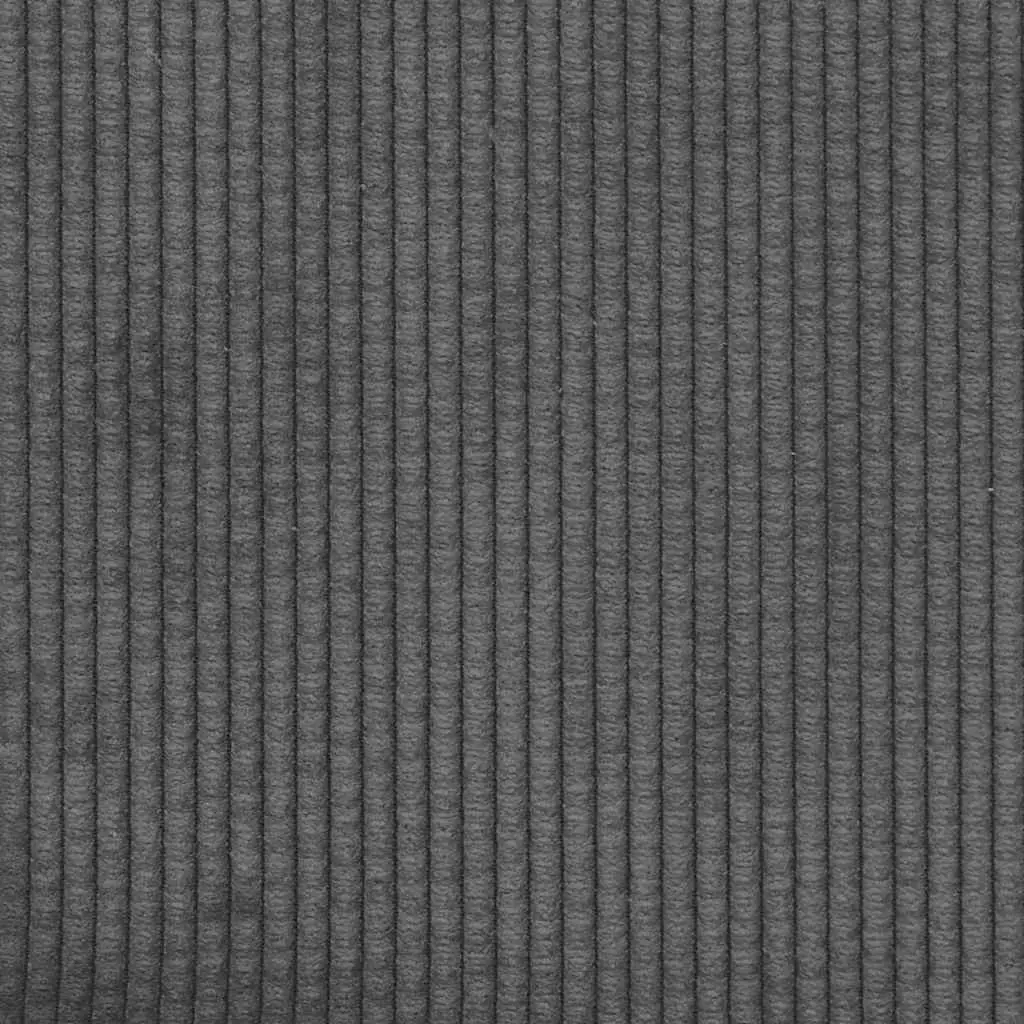 Loveseat Sofa Grey 109cm Compact Corduroy Fabric Two Seater Couch