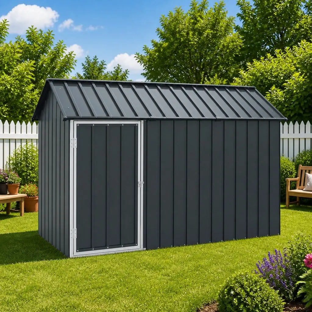 Bird Cage Anthracite Rectangular Galvanised Steel Outdoor Garden Aviary