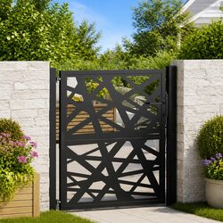 Black Garden Gate 100x100 cm