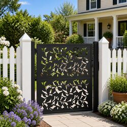 Concise 100x100 cm Steel Garden Gate – Lockable