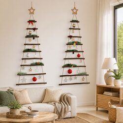 Stylish Wooden Hanging Christmas Trees - Simply Beautiful