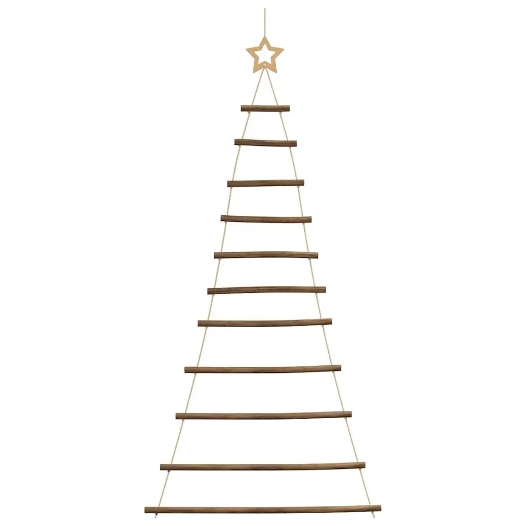 Hanging Christmas Tree Decoration Natural Wood Branches Wall Mount 74x150 cm