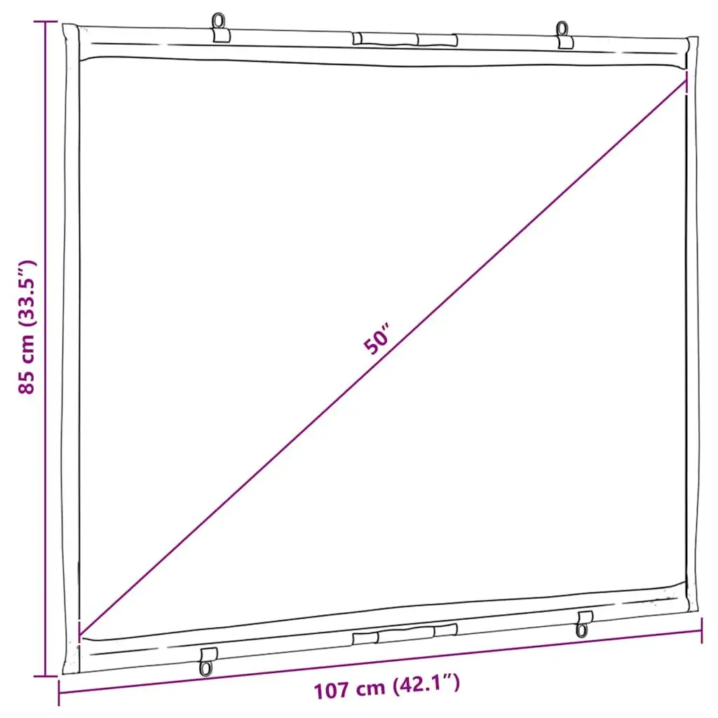 50 Inch Matte Projection Screen
