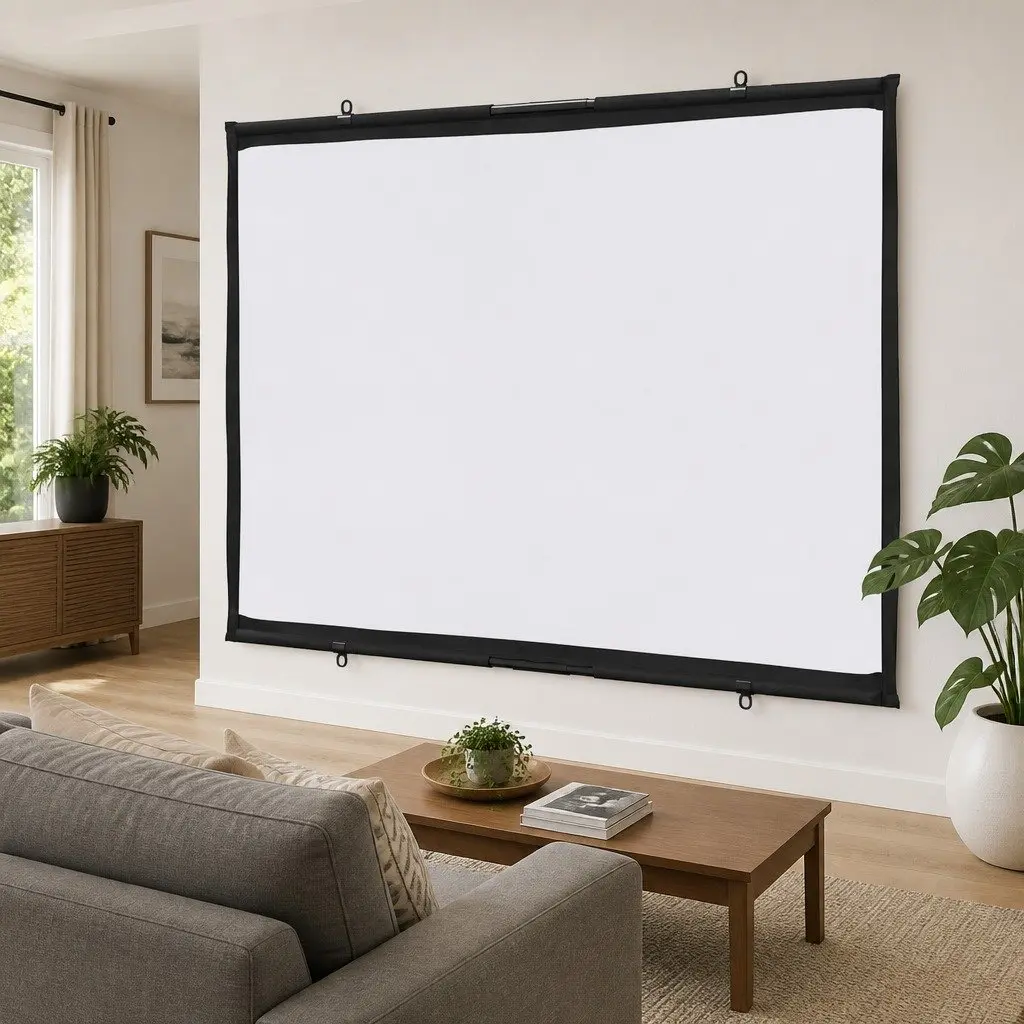 60 Inch Wall-Hanging Projection Screen for Easy Use