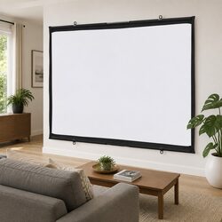 60 Inch Wall-Hanging Projection Screen for Easy Use