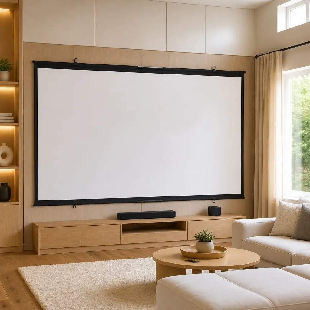 50 Inch Wall-Mounted Projection Screen