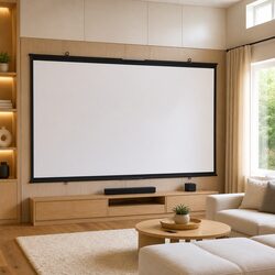 Compact 50 Inch Wall-Mounted Projection Screen