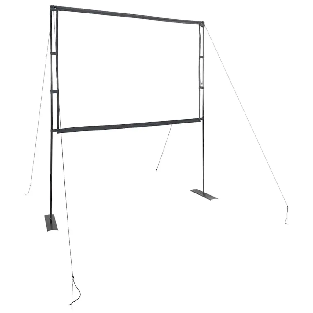 Projection Screen 100 Inch 4:3 Portable Freestanding Display with Double Stands