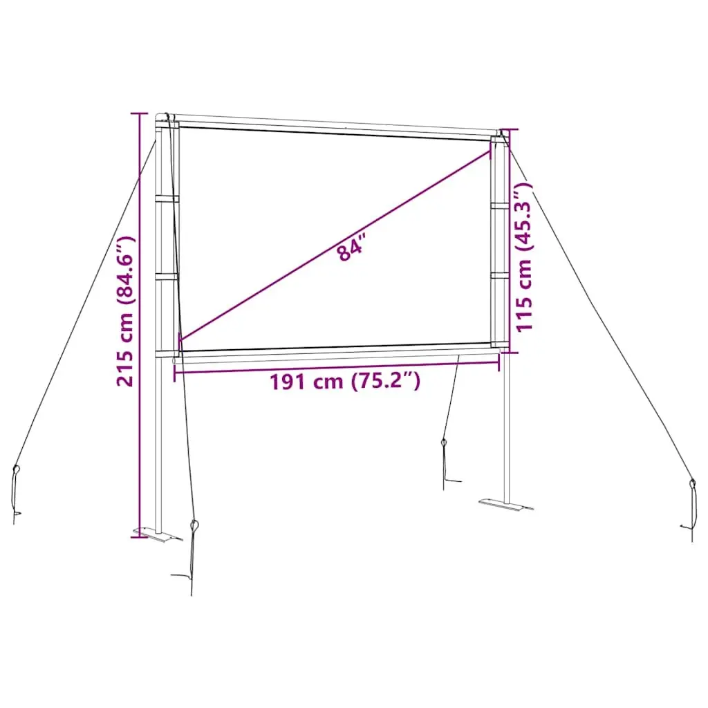 84 Inch Projector Screen