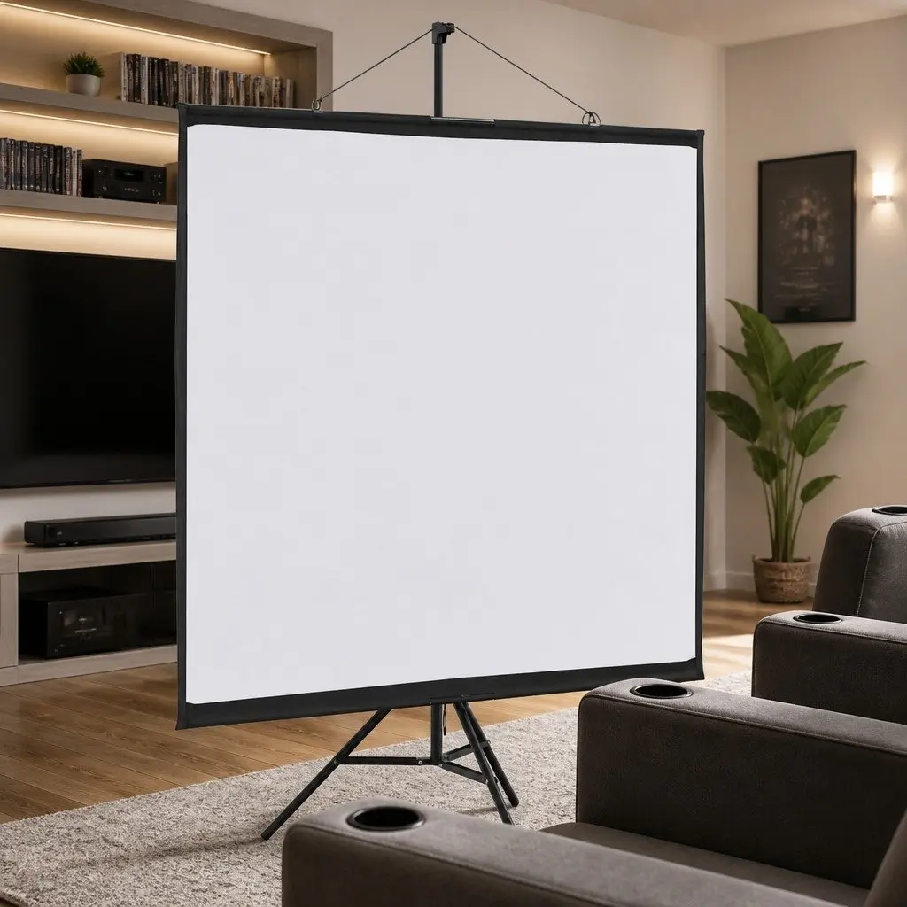 72 Inch Tripod Projection Screen for Easy Viewing