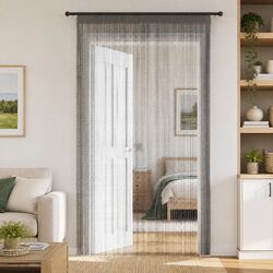 String Curtains 2 pcs Anthracite 140x250 cm Door Window Room Divider