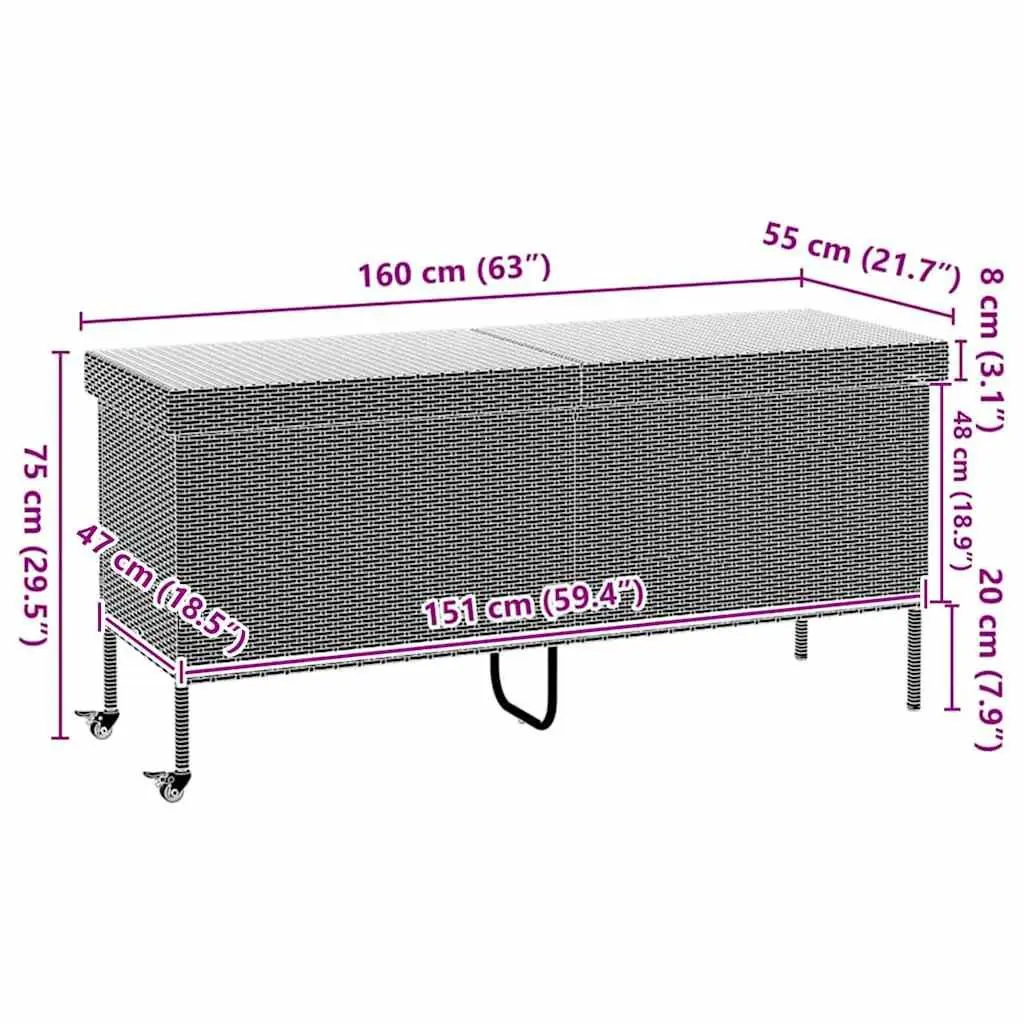 Garden Storage Box with Safe Opening Mechanism