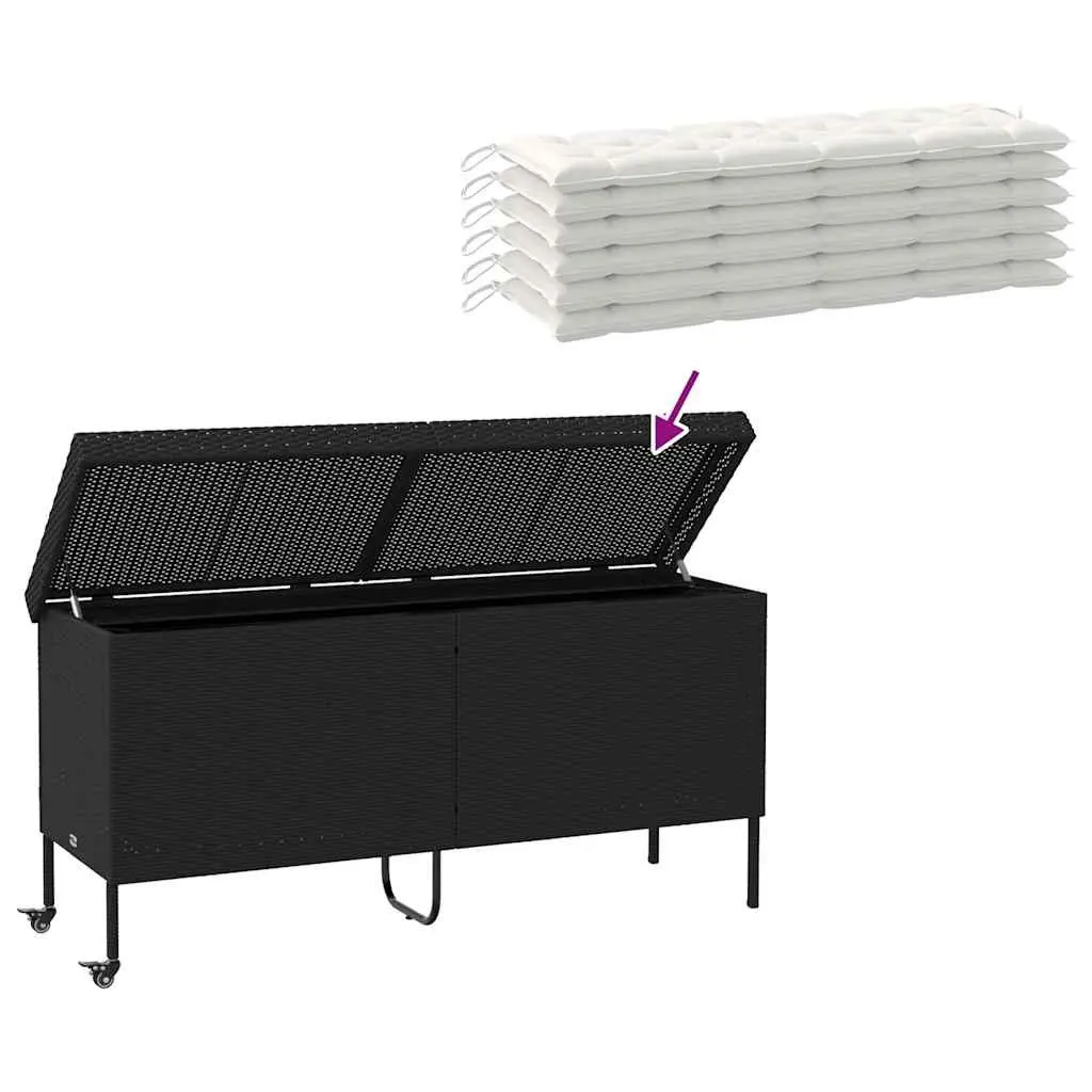 Garden Storage Box with Safe Opening Mechanism