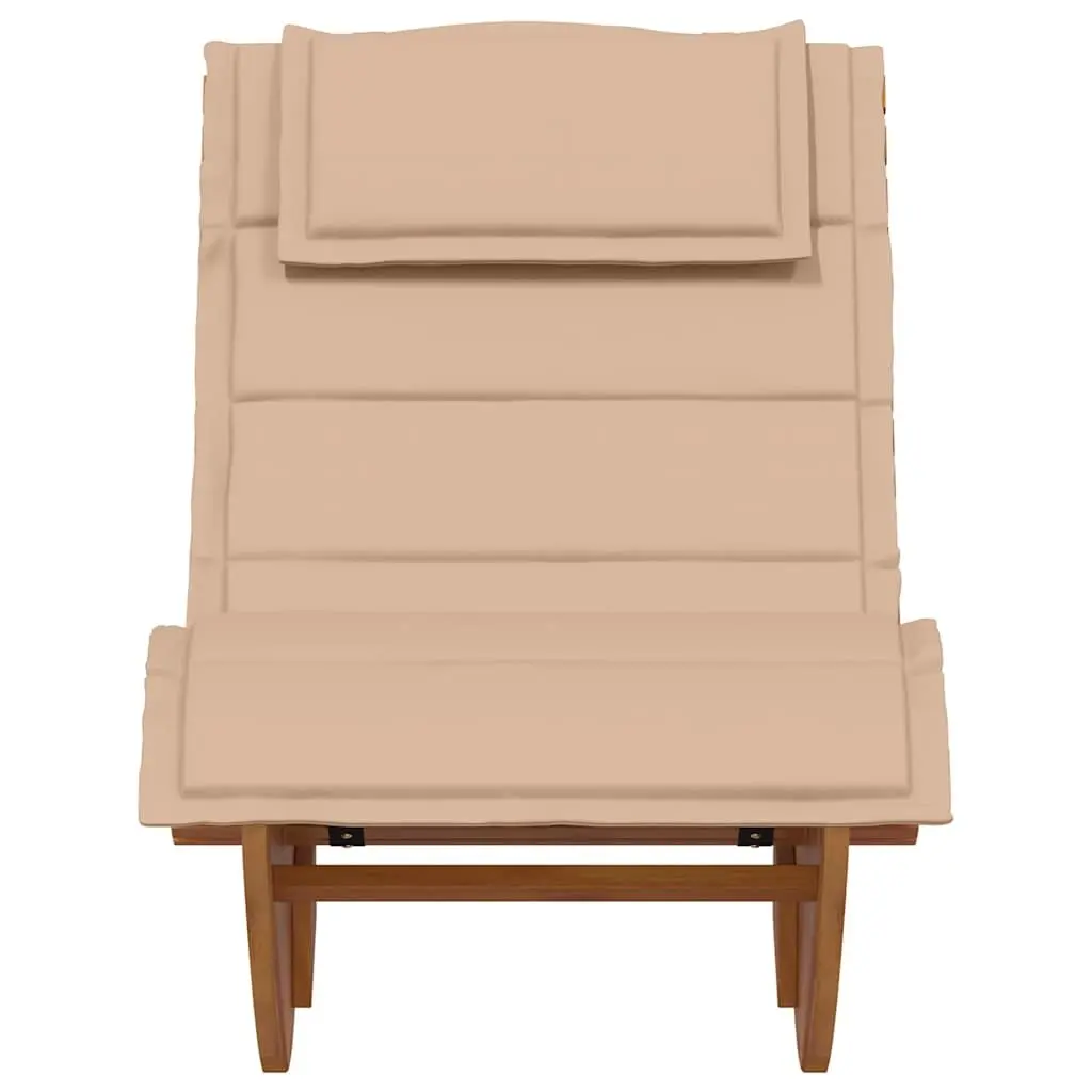 Sun Lounger Rocking Chair Garden Outdoor Wooden Seating Relaxation Patio Pool