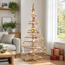 Concise 180cm Wooden Christmas Tree Decoration