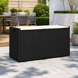 Compact and Reliable Outdoor Storage Bench with Cushion