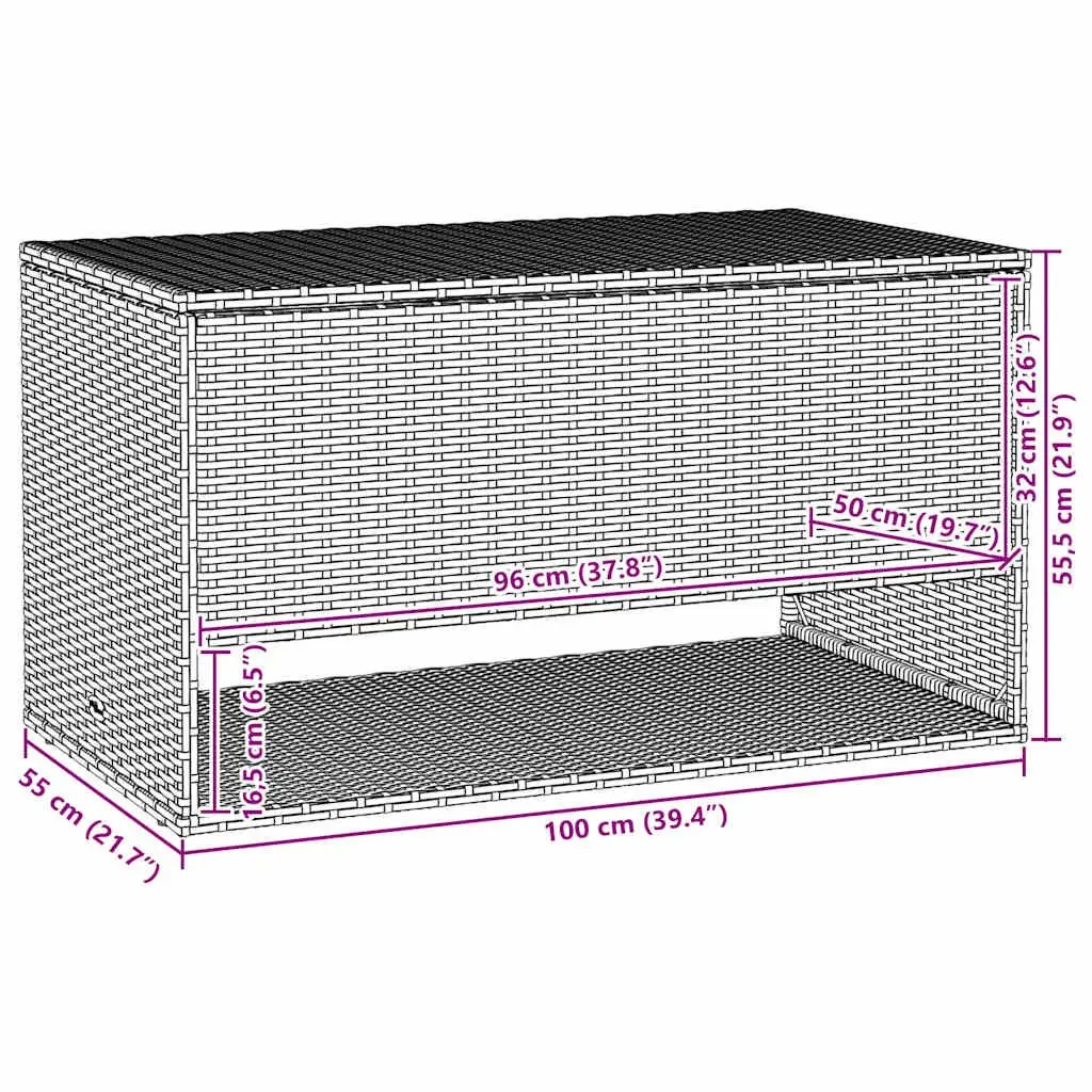 Grey Storage Box for Outdoor Needs