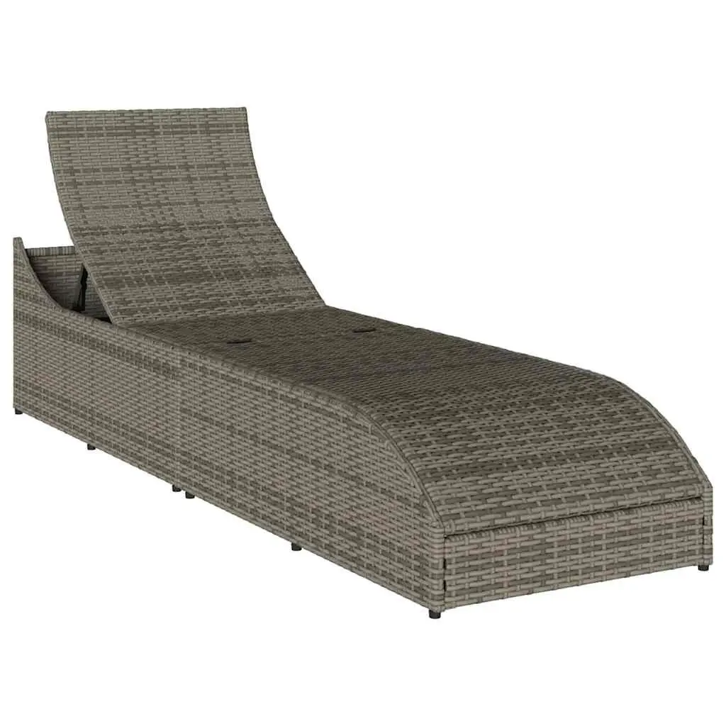 Grey Sun Lounger with Adjustable Options