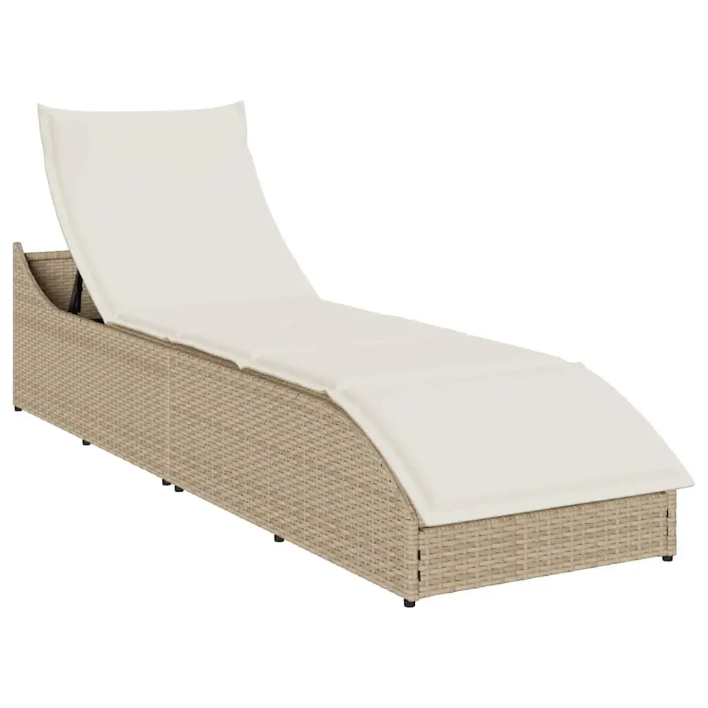 Sun Lounger Outdoor Folding Chair with Cushion