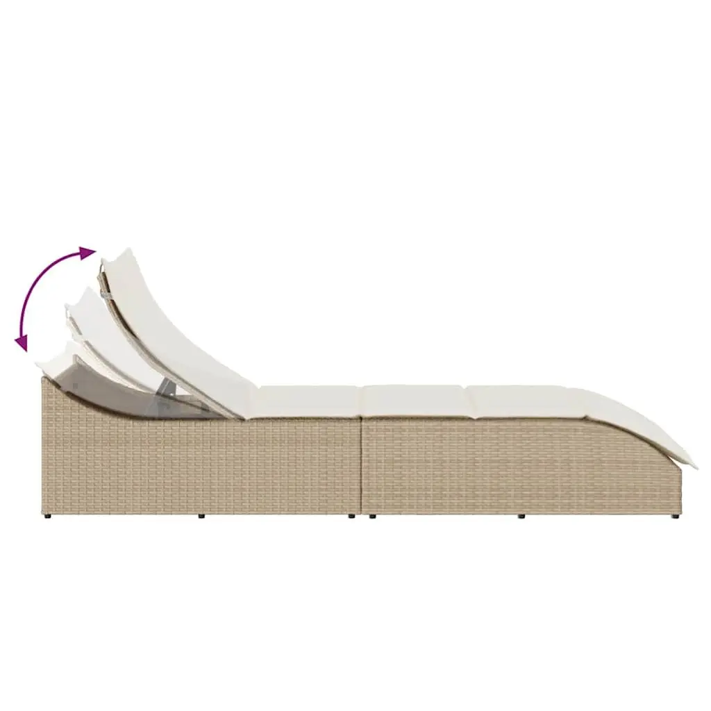 Sun Lounger Outdoor Folding Chair with Cushion