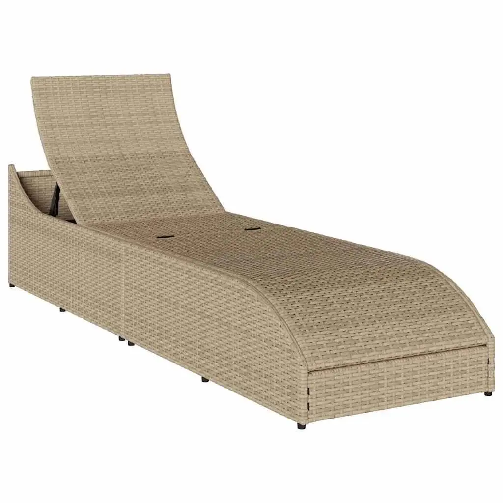 Sun Lounger Outdoor Folding Chair with Cushion