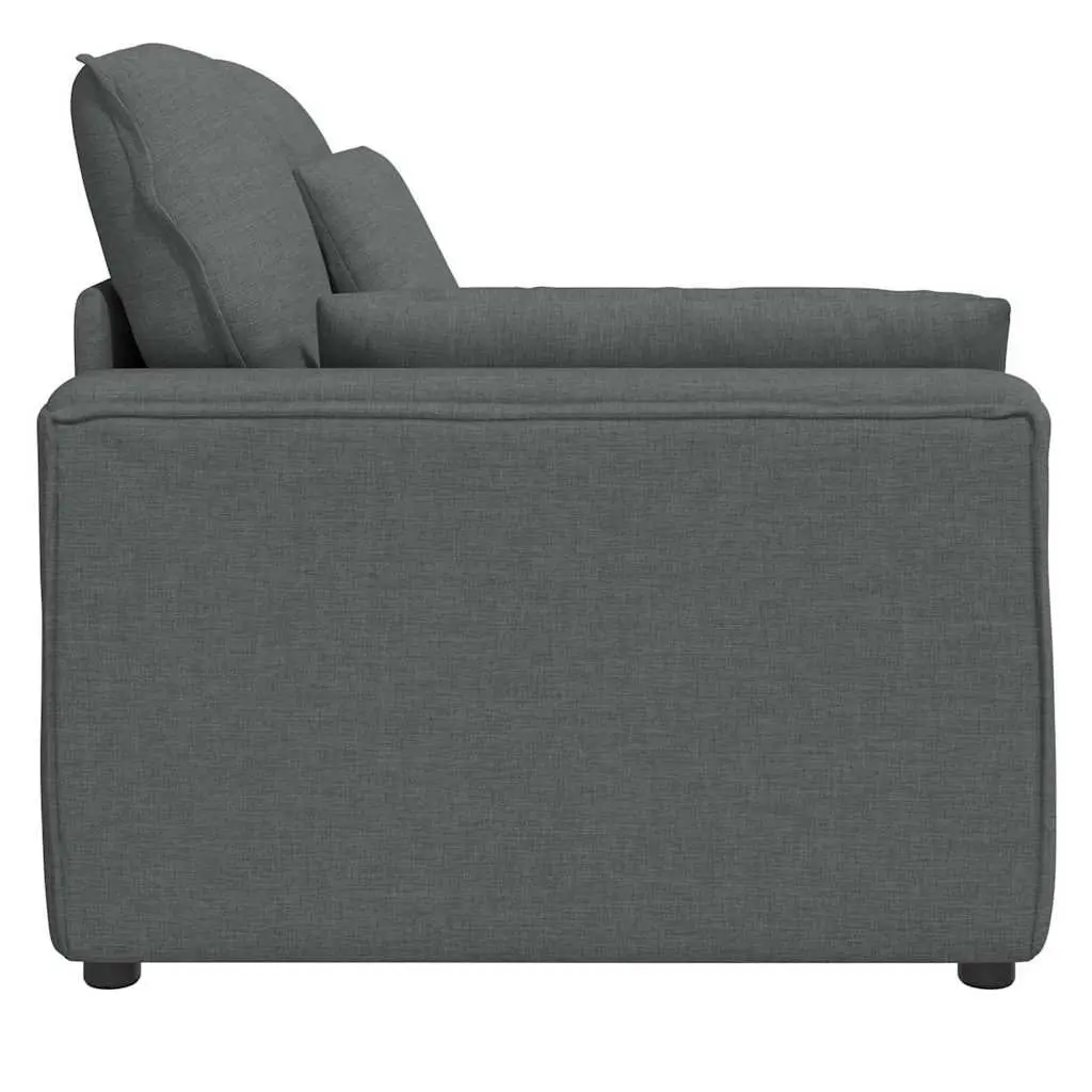 Modular Sofa Armrest End Module Grey 100cm Cushions