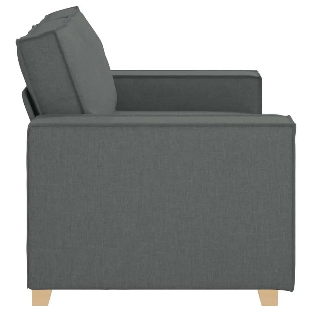 2-Seater Sofa Dark Grey 160x78x84cm Fabric Living Room Lounge Couch Furniture