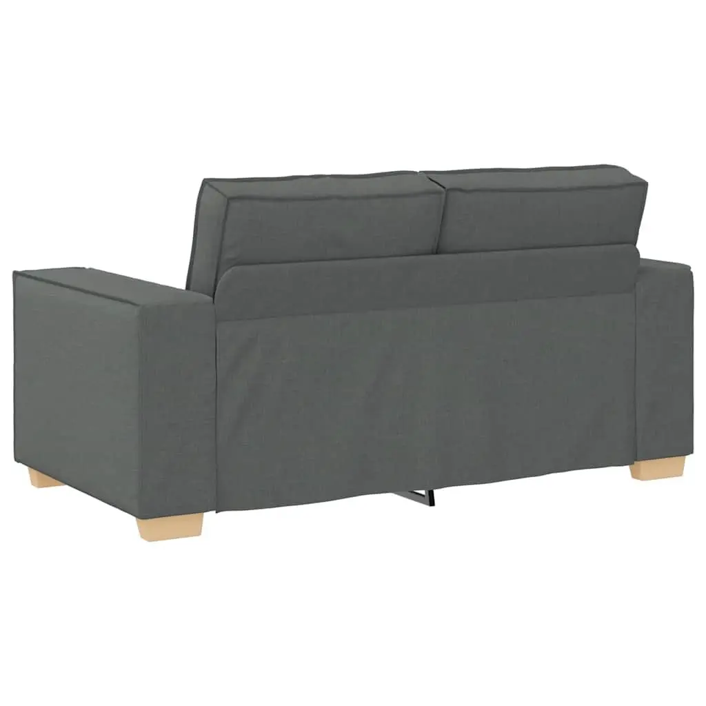 2-Seater Sofa Dark Grey 160x78x84cm Fabric Living Room Lounge Couch Furniture