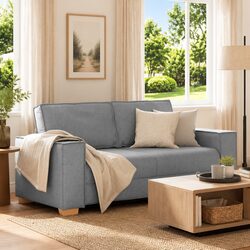 Your New Grey 2-Seater Sofa Awaits, Perfect for Relaxing