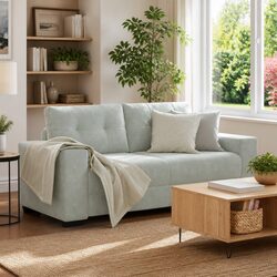Grey Velvet Loveseat Sofa for Two