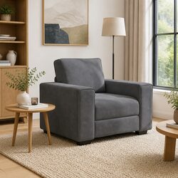 Dark Grey Velvet Armchair: Comfort Meets Style
