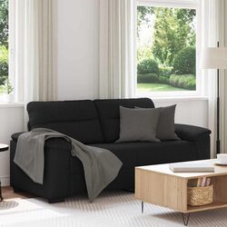 Compact 2-Seater Sofa with Wide Armrests and Soft Fabric
