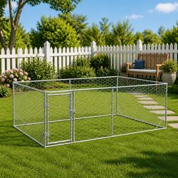 Compact and Functional Outdoor Dog Kennel 3x2x1m