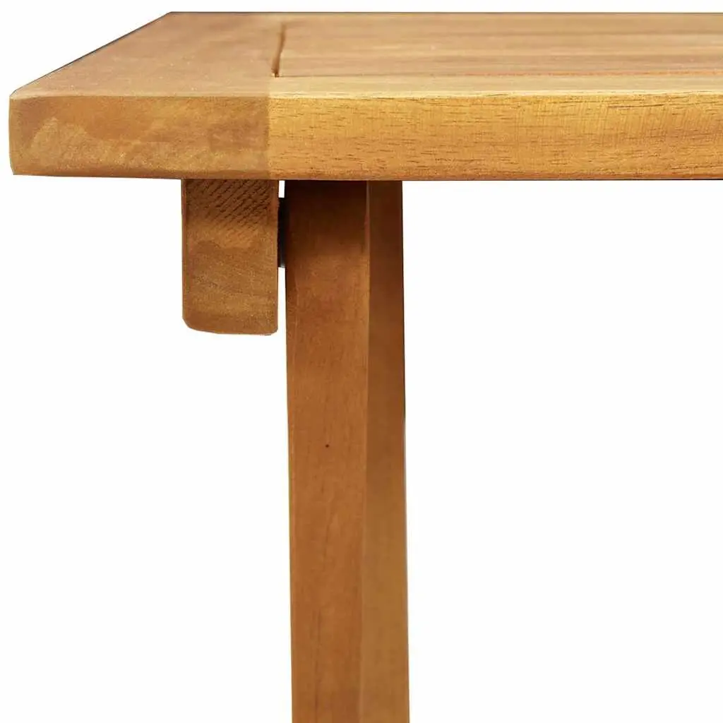 Folding Garden Table Outdoor Patio Dining Acacia Wood Natural 60x60x72cm
