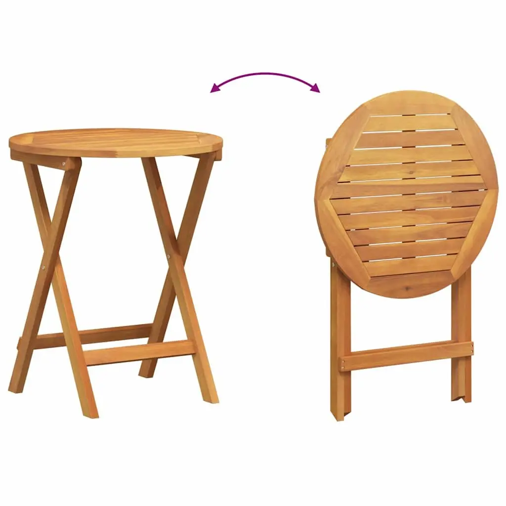 Garden Dining Set 3pcs Outdoor Table Chairs Patio Acacia Wood Backyard Setting