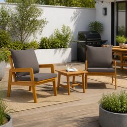 Charming Acacia Wood Chair Set for Your Garden