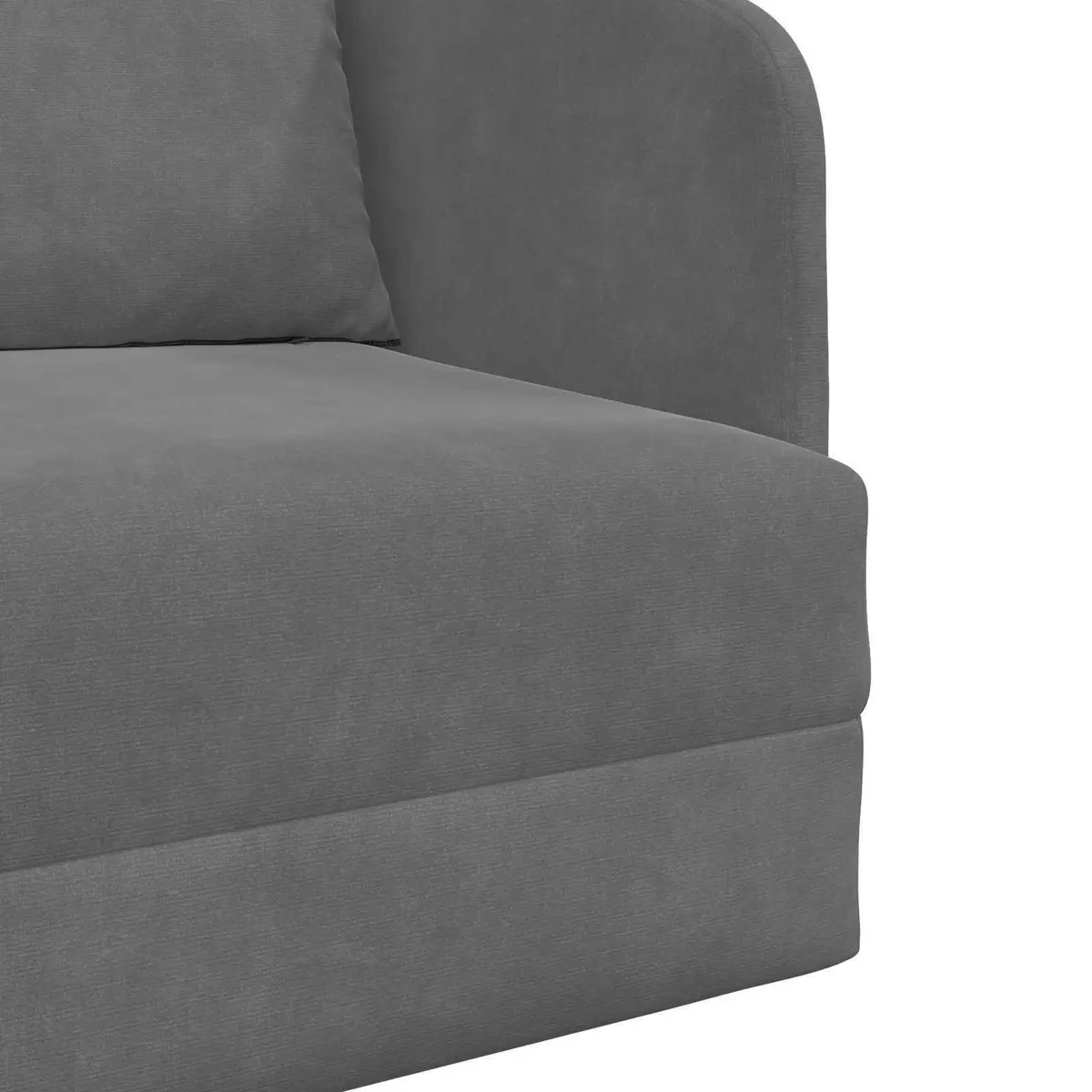 Sofa Bed Grey Velvet Convertible Lounge Furniture