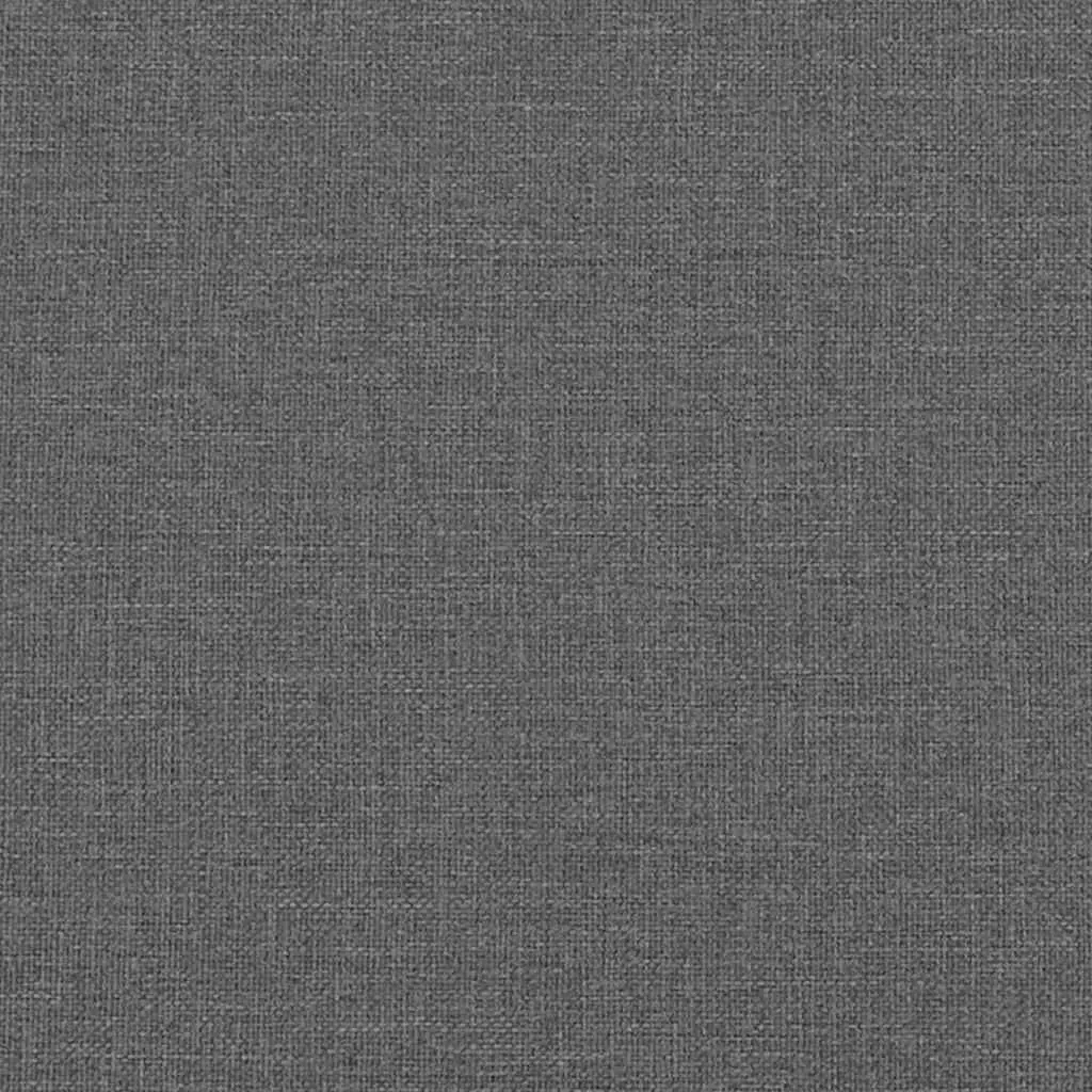 Sofa Bed Grey Convertible Fabric Manual Adjustment for Living Room