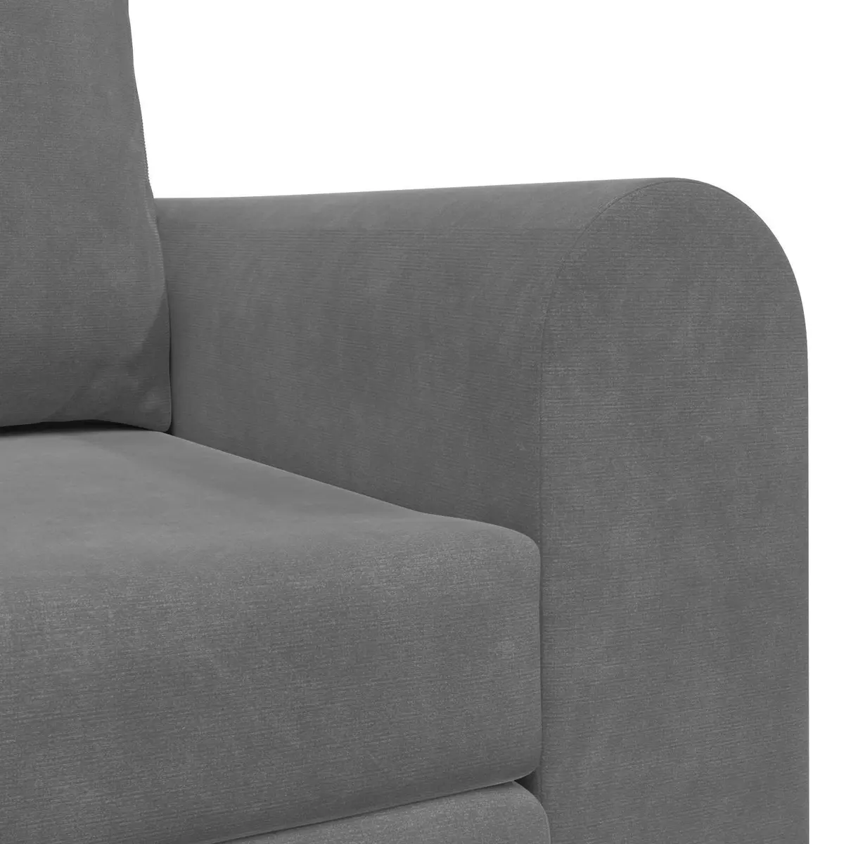 Sofa Bed Grey Velvet 148x71x83cm Convertible Couch Guest Bedroom Modern Living