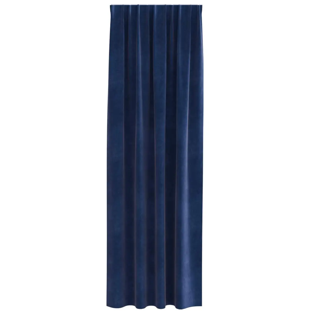 Velvet Curtains Dark Blue 140 x 260 cm Blackout Window Drapes