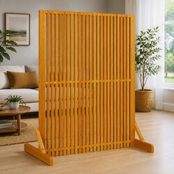 Wooden Privacy Screen Divider for Living Spaces 79.5x50x110cm