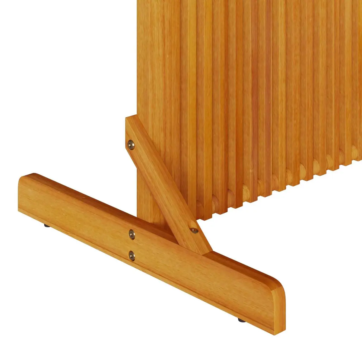 Privacy Screen Room Divider Folding Solid Wood Indoor Outdoor Patio Garden 150cm