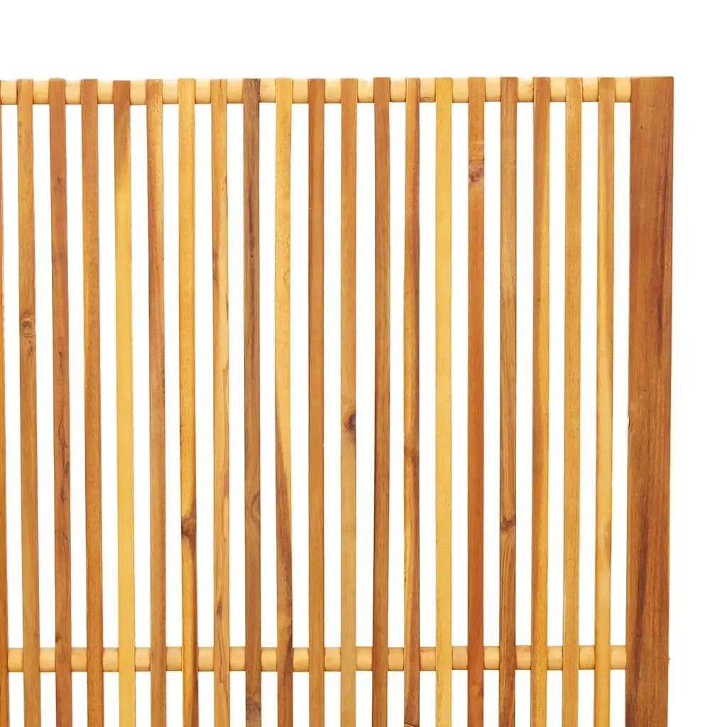 Room Divider Privacy Screen Indoor Outdoor 180.5cm Wooden Slatted Freestanding