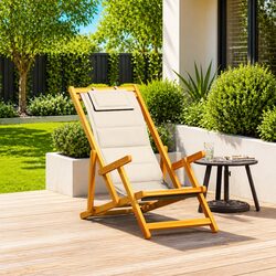 Compact and Sturdy Folding Beach Chair for Relaxation