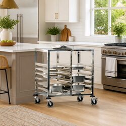 Tray Trolley for Kitchen Use